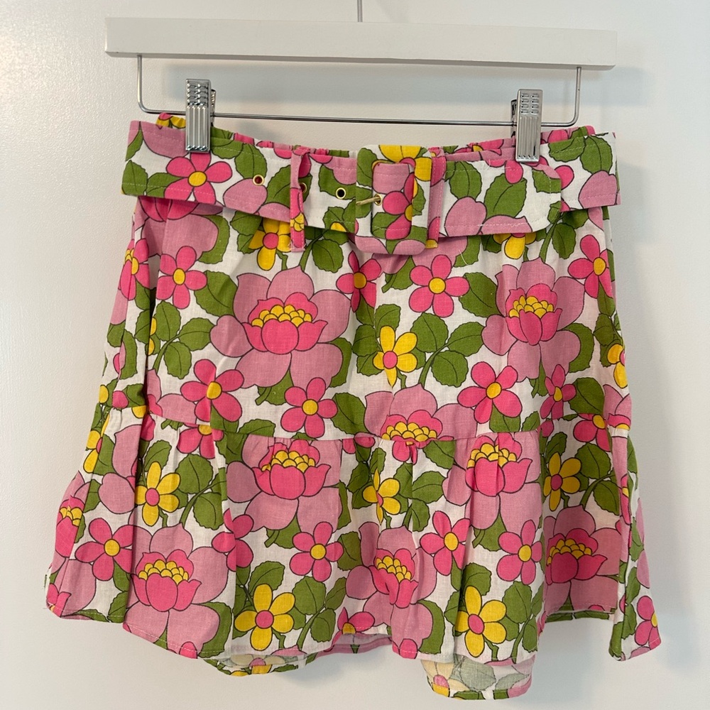 Show Me Your Mumu Fiona Skirt in Fresh Floral | Size XS